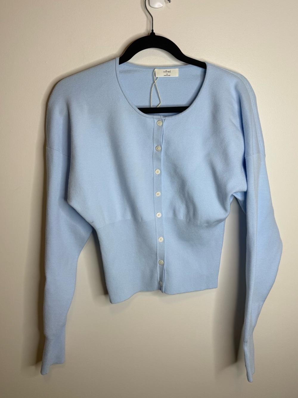 Aritzia Wilfred golightly Cardigan medium blue